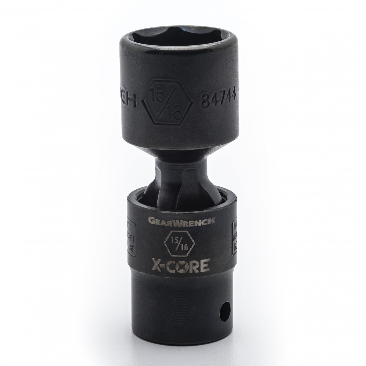 1/2" DRIVE 6 POINT STANDARD X-CORE™ PINLESS IMPACT UNIVERSAL SAE