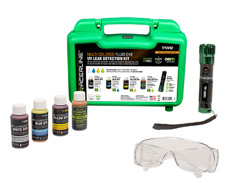 MULTI-COLORED FLUID DYE UV LEAK DETECTION KIT