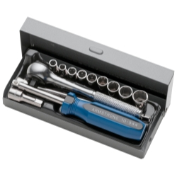 13pc RH Rtcht Skt St 1/4"Dr6Pt