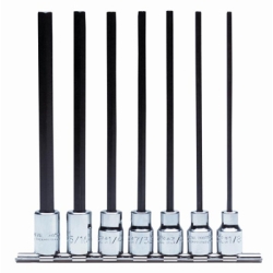SET HEX BIT 3/8DR 7PC X-LONG