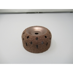 3" x 1-1/2" Contour Wheel 36 grit 3/8" AH