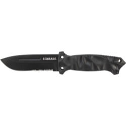 Schrade Full Tang Partially Serrated Drop Point Fixed Blade Knif