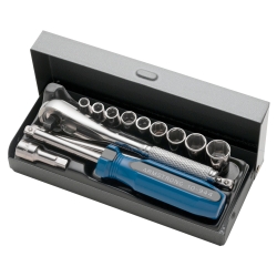 13pc Skt Set 1/4" Dr 6 Pt