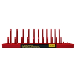 1/4" Dr SAE Socket Holder; Red (Summit Racing)