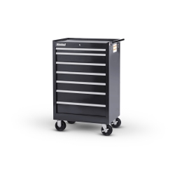 27 X 7 DRAWER HIGH CABINET, BLACK