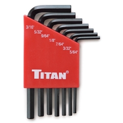 7 PC SAE SHORT HEX KEY SET