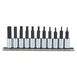 SET 1/4 DR 11PC HEX BIT