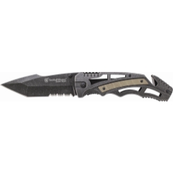 Smith & Wesson Liner Lock Partially Serrated Tanto Folding Knife