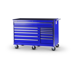 56 IN. 12-DRAWER ROLLER CABINET, BLUE