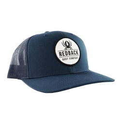 Retro Trucker Hat w Patch-Navy Blue