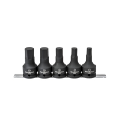 5 Pc. 3/4" Drive Metric Hex Impact Bit Socket Set