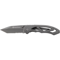 Smith & Wesson Frame Lock Partially Serrated Tanto Folding Knife
