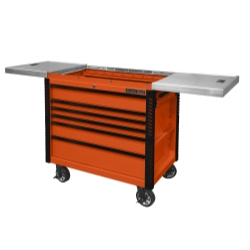 41" 6 Drawer Slide Top Tool Cart, Orange