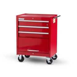 27' X 3 DRAWER + DOOR CABINET, RED