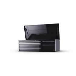 56 X 24 6 DRAWER TOP CHEST, BLACK