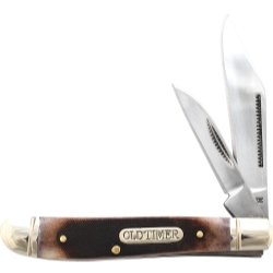Old Timer Genuine Bone Dog Leg Jack Folding Pocket Knife