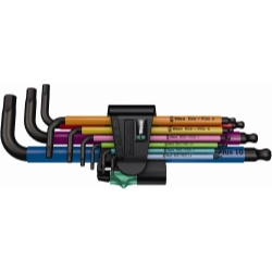 L-KEY SET, 950 SPKL/9 SM HF MULTICOLOUR MET