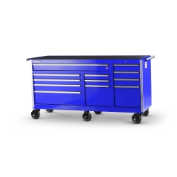 75 IN. 12-DRAWER ROLLER CABINET, BLUE