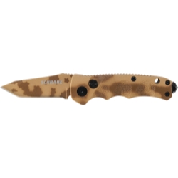 Schrade Mini Push Button Lock Folding Knife Tanto Blade