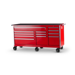 75 IN. 12-DRAWER ROLLER CABINET, RED