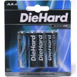 Diehard AA Alkaline Batteries 4 pack