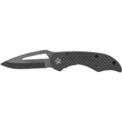 Schrade Liner Lock Folding Knife Drop Point Ceramic Blade Carbon