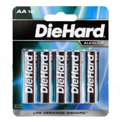 Diehard AA Alkaline Batteries 10 Pack