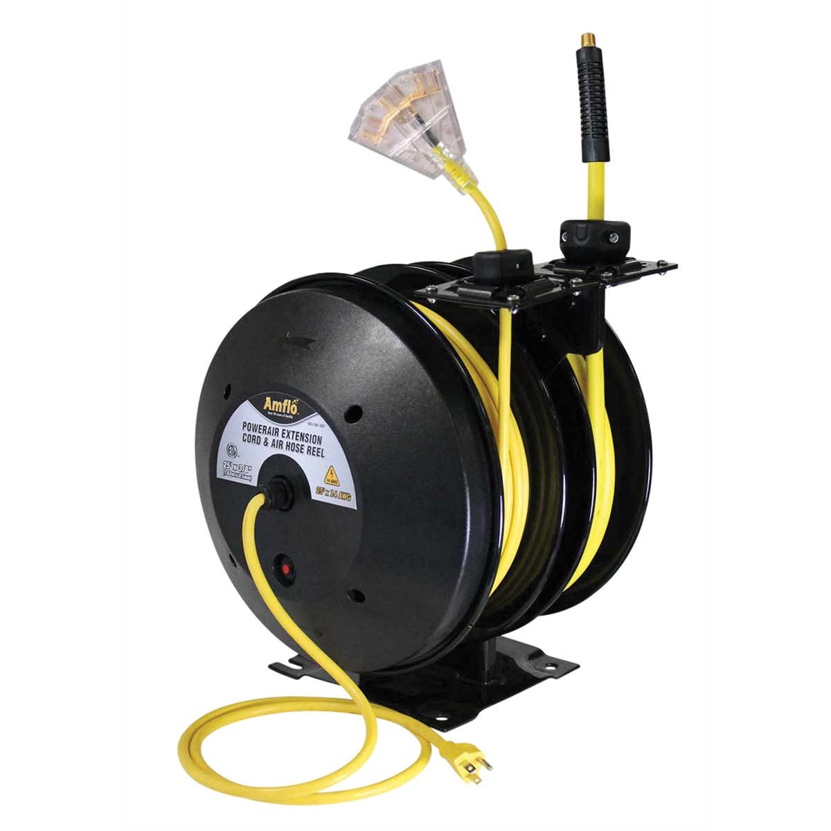 AIR/CORD REEL OPEN W/25' X 3/8" & 50' 14 AWG