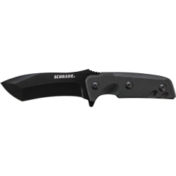 Schrade Full Tang Drop Point Tanto Re-Curve Fixed Blade Knife