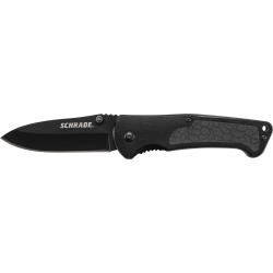 Schrade Liner Lock Folding Knife Drop Point Aluminum Handle