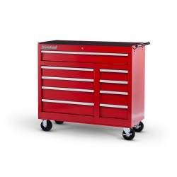 42 X 9 DRAWER CABINET, RED