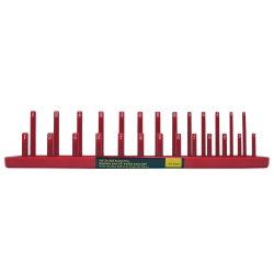 3/8" Dr SAE Socket Holder; Red (Summit Racing)