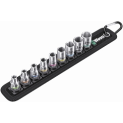 9PC SOCKET SET, 1/4" DRIVE