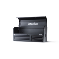 54 IN. 7-DRAWER CHEST, BLACK SANDTEX