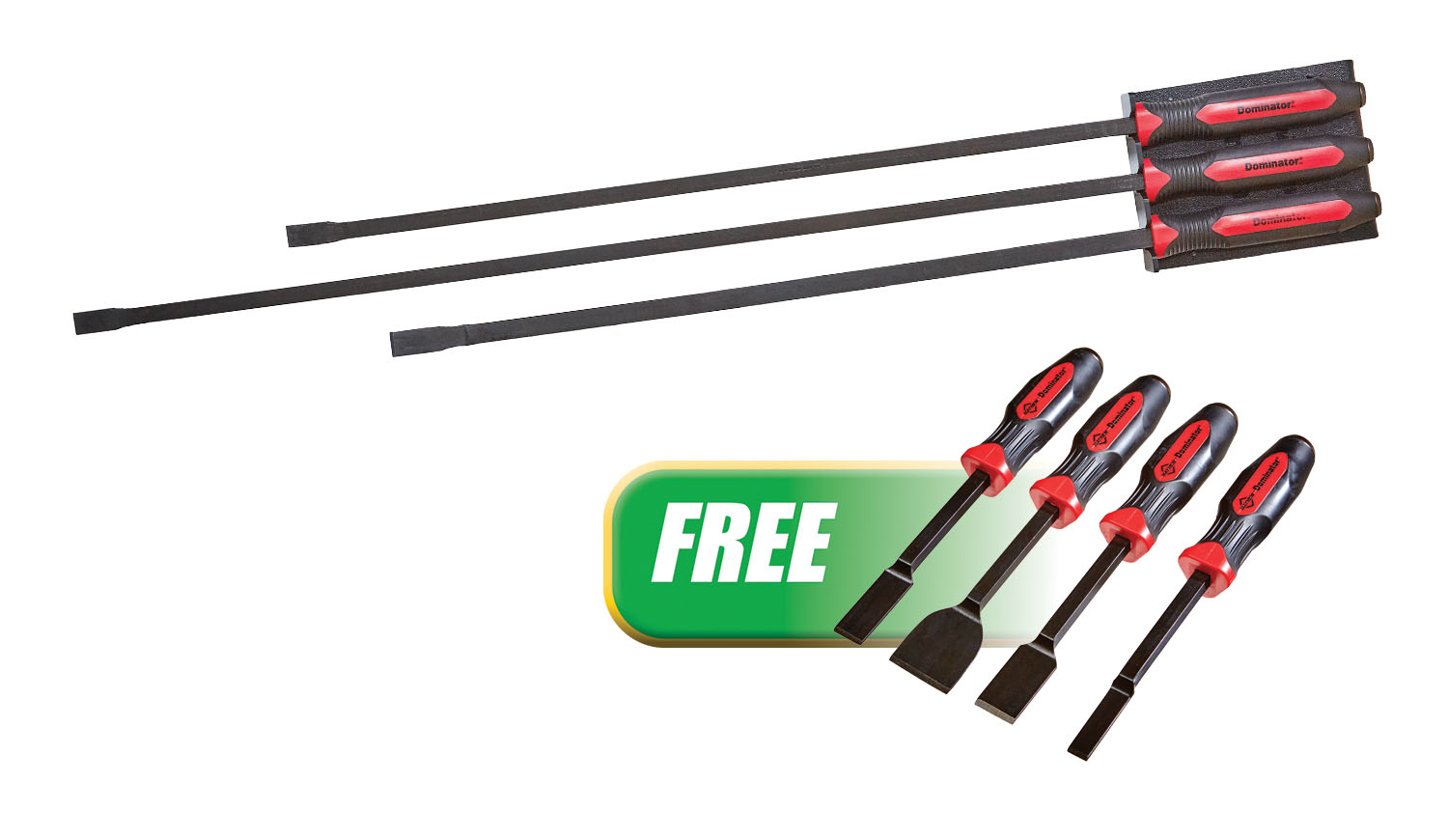 3PC LONG HD PRY BAR SET W/