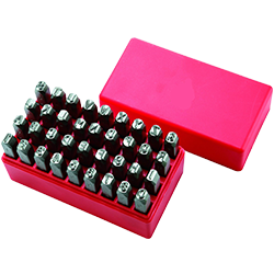 Steel Hand Stamp Set 36Pc