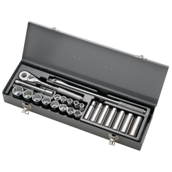 23pc 12 Pt Skt Set 1/2" Dr