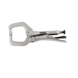 11\" Locking C-Clamp , Max. Open 3-3/8\", Throat Dep