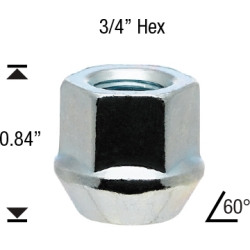 12MM X 1.50 OPEN END BULGE NUT
