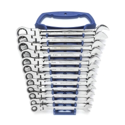 GEARWRENCH BLACK FLEX HEAD METRIC COMB 12PC SET