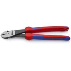 HIGH LEVERAGE ANGLED DIAGONAL CUTTING PLIERS