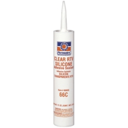 #66 Clear Silicone Adhesv 12pk