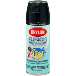 Fusion For Plastic Gloss Black 12 oz.