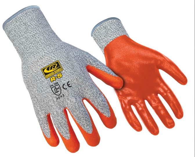 Ringers Gloves 045-10 R-5 Cut Level 5 Gloves, Larg...