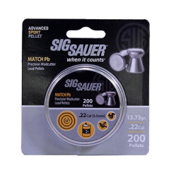 PELLET, .22 CAL, MATCH LEAD, 200 COUNT, BLISTER