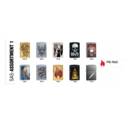 Zippo 10-Piece Lighter Assort Vario