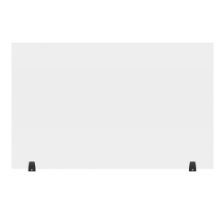 48" x 30" Clear Acrylic Divider w/ 2 Table Top Cla