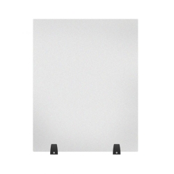 Acrylic Sneeze Guard Desk Divider - 24" x 30" Tab