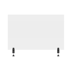 48" x 30" Clear Acrylic Divider w/ 2 Side Desk Cla