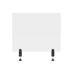 30" x 24" Clear Acrylic Divider w/ 2 Side Desk Cla